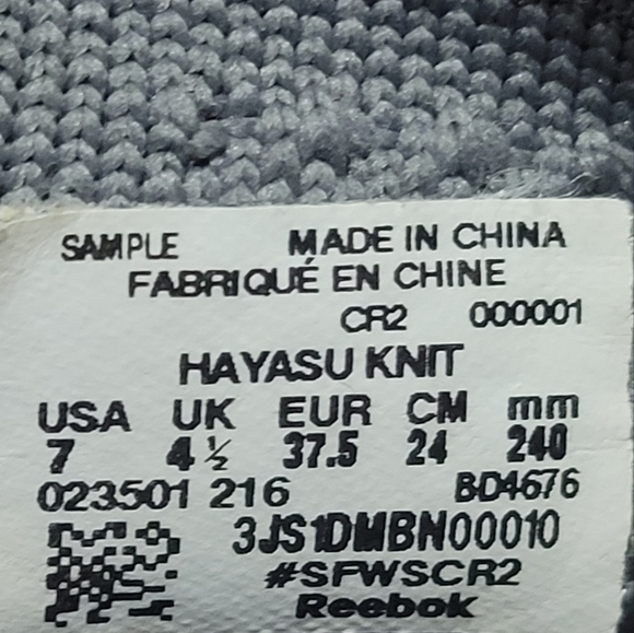 Women's Reebok Hayasu Ultraknit Sneaker Grey White Size 7 - Picture 12 of 15